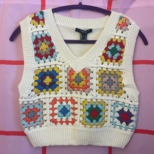 Forever 21 Crochet Vest